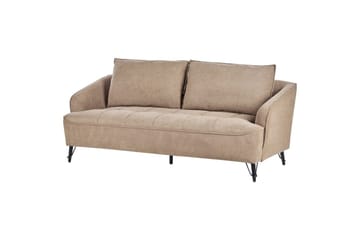 3-sitssoffa Hobro Brun, Svart - Brun, Svart - Möbler - Soffa - 3 sits soffa