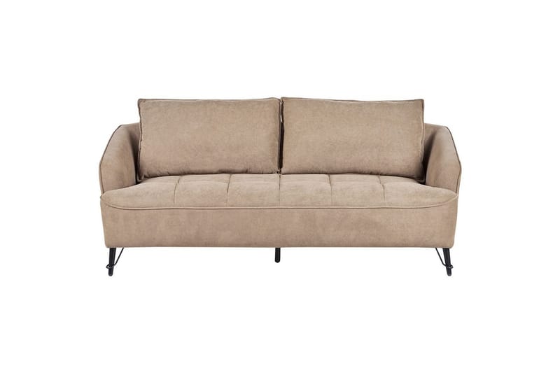 3-sitssoffa Hobro Brun, Svart - Brun, Svart - Möbler - Soffa - 3 sits soffa