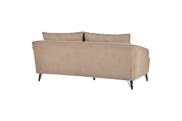 3-sitssoffa Hobro Brun, Svart - Brun, Svart - Möbler - Soffa - 3 sits soffa