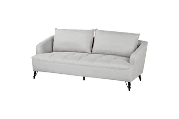 3-sitssoffa Hobro Grå, svart - Grå, svart - Möbler - Soffa - 3 sits soffa