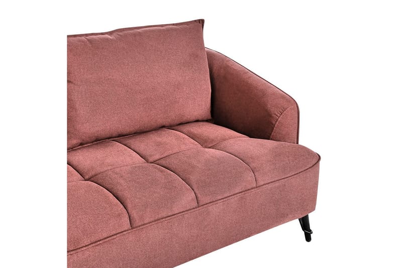 3-sitssoffa Hobro Röd, Svart - Röd, Svart - Möbler - Soffa - 3 sits soffa