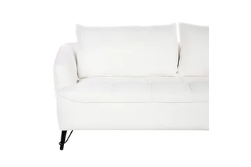 3-sitssoffa Hobro Vit, Svart - Vit, Svart - Möbler - Soffa - 3 sits soffa