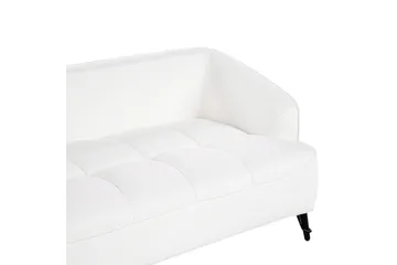 3-sitssoffa Hobro Vit, Svart - Vit, Svart - Möbler - Soffa - 3 sits soffa