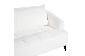 3-sitssoffa Hobro Vit, Svart - Vit, Svart - Möbler - Soffa - 3 sits soffa