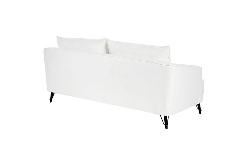 3-sitssoffa Hobro Vit, Svart - Vit, Svart - Möbler - Soffa - 3 sits soffa
