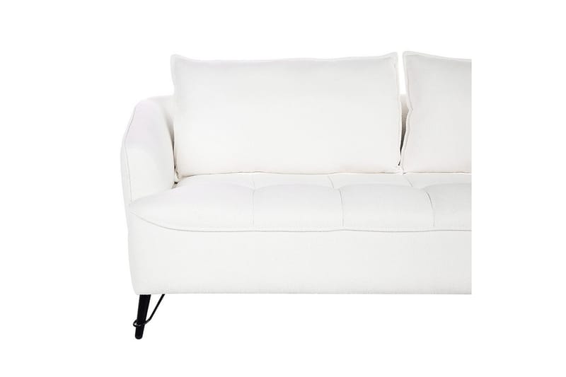 3-sitssoffa Hobro Vit, Svart - Vit, Svart - Möbler - Soffa - 3 sits soffa