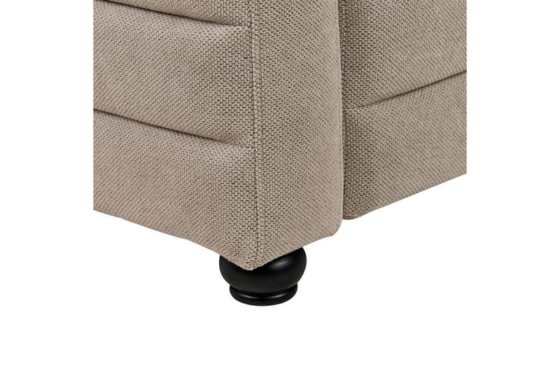 3-sitssoffa Hofn Beige, svart - Beige, svart - Möbler - Soffa - 3 sits soffa