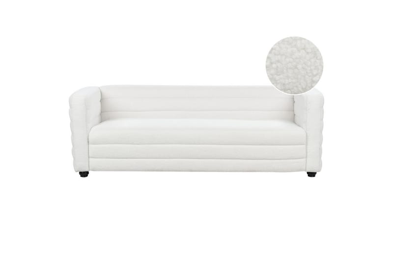 3-sitssoffa Hofn Vit, Svart - Vit, Svart - Möbler - Soffa - 3 sits soffa