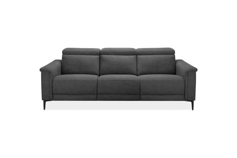3-sitssoffa Lund Antracit, Belfast tyg, Elektrisk vilstol - Antracit, Belfast tyg, Elektrisk vilstol - Möbler - Soffa - Biosoffa & reclinersoffa