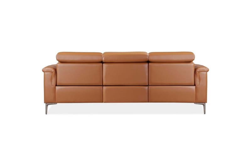 3-sitssoffa Lund Cognac, PU, Elektrisk vilstol - Cognac, PU, Elektrisk vilstol - Möbler - Soffa - 3 sits soffa