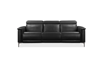 3-sitssoffa Lund Grå, Läder/PU, Elektrisk vilstol - Grå, Läder/PU, Elektrisk vilstol - Möbler - Soffa - 3 sits soffa