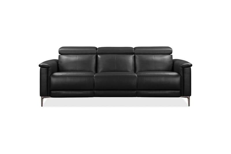3-sitssoffa Lund Grå, Läder/PU, Elektrisk vilstol - Grå, Läder/PU, Elektrisk vilstol - Möbler - Soffa - Skinnsoffor