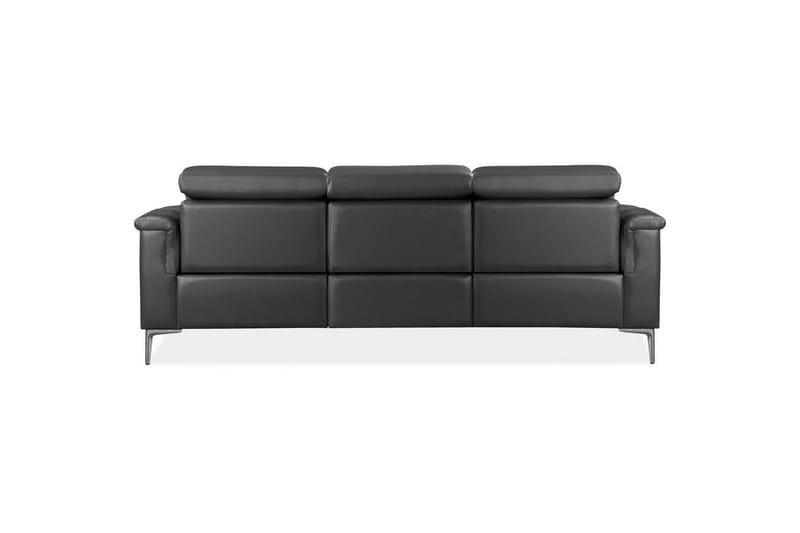 3-sitssoffa Lund Grå, PU, Manuell vilstol - Grå, PU, Manuell vilstol - Möbler - Soffa - 3 sits soffa