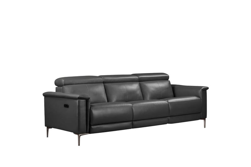 3-sitssoffa Lund Grå, PU, Elektrisk vilstol - Grå, PU, Elektrisk vilstol - Möbler - Soffa - 3 sits soffa