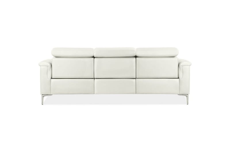 3-sitssoffa Lund Kräm, PU, Manuell vilstol - Kräm, PU, Manuell vilstol - Möbler - Soffa - Biosoffa & reclinersoffa