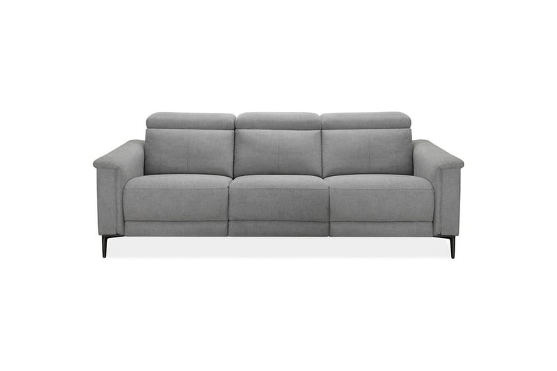 3-sitssoffa Lund Ljusgrå, Belfast tyg, Elektrisk vilstol - Ljusgrå, Belfast tyg, Elektrisk vilstol - Möbler - Soffa - 3 sits soffa