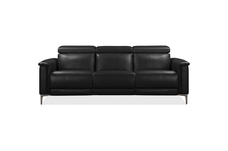 3-sitssoffa Lund Svart, PU, Elektrisk vilstol - Svart, PU, Elektrisk vilstol - Möbler - Soffa - Biosoffa & reclinersoffa