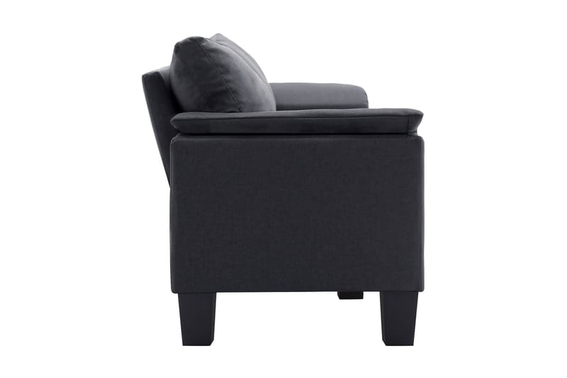 3-sitssoffa mörkgrå tyg - Grå - 3 sits soffa