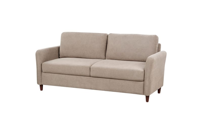 3-sitssoffa Mare Beige, mörkt trä - Beige, mörkt trä - Möbler - Soffa - Bäddsoffa