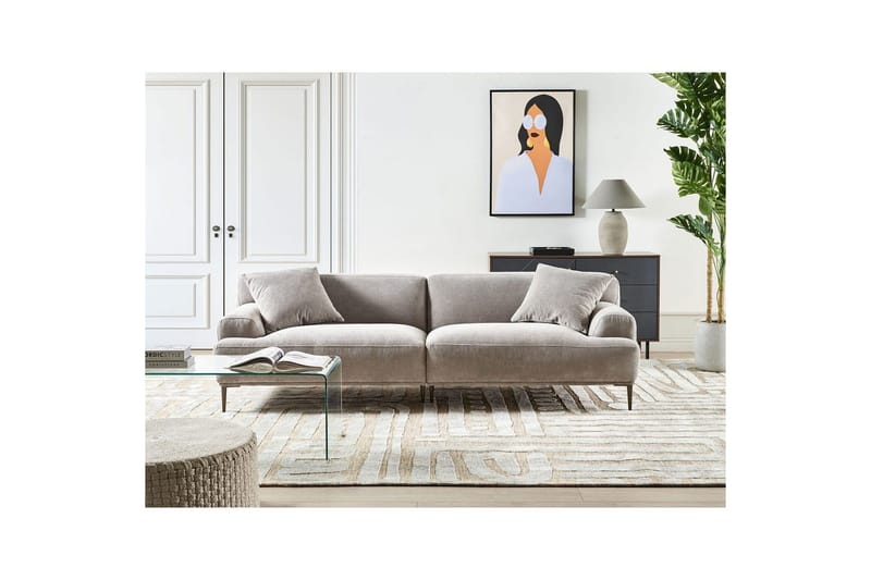 3-sitssoffa Matila Grå, brun - Grå, brun - Möbler - Soffa - 3 sits soffa