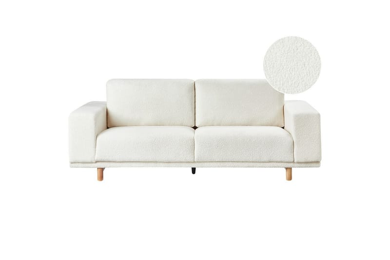 3-sitssoffa Nivala Vit - Vit - Möbler - Soffa - 3 sits soffa