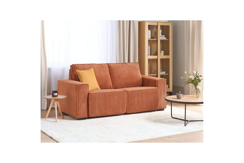 3-sitssoffa Nukari Orange, Svart - Orange - Möbler - Soffa - 3 sits soffa