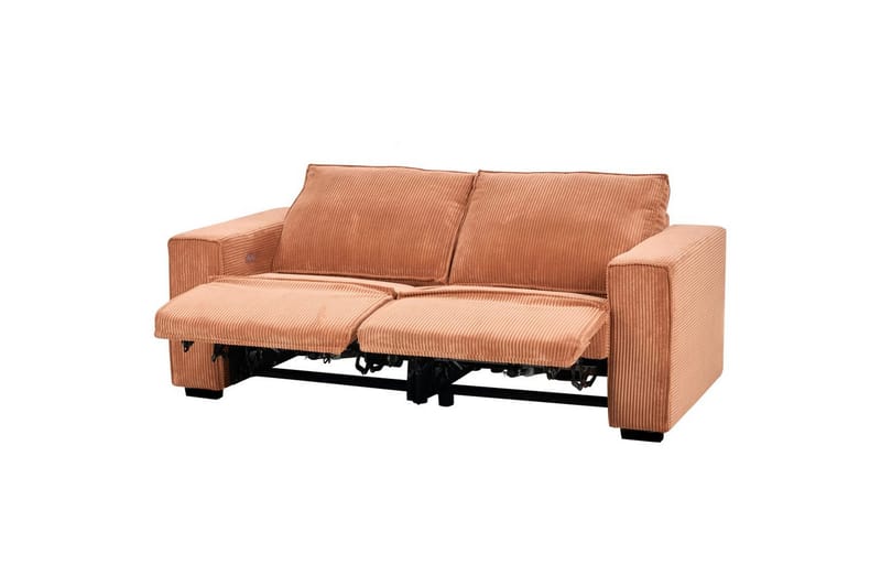 3-sitssoffa Nukari Orange, Svart - Orange - Möbler - Soffa - 3 sits soffa