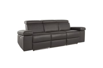 3-sitssoffa Rayland Brun, PU, Elektrisk vilstol