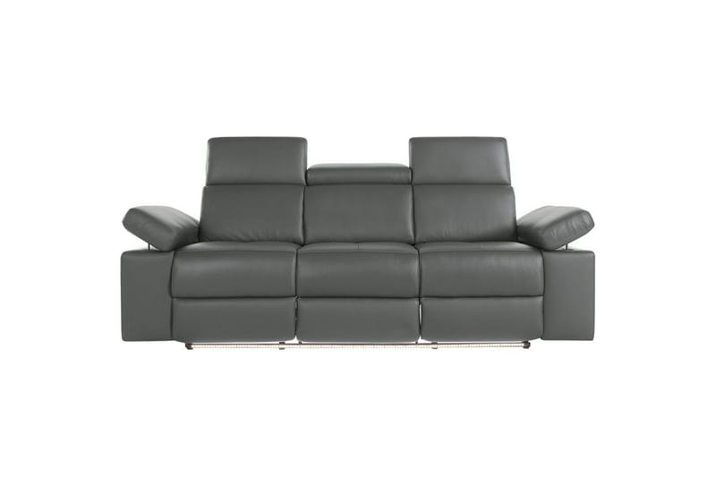 3-sitssoffa Rayland Grå, Läder/PU, Elektrisk vilstol - Grå, Läder/PU, Elektrisk vilstol - Möbler - Soffa - 3 sits soffa