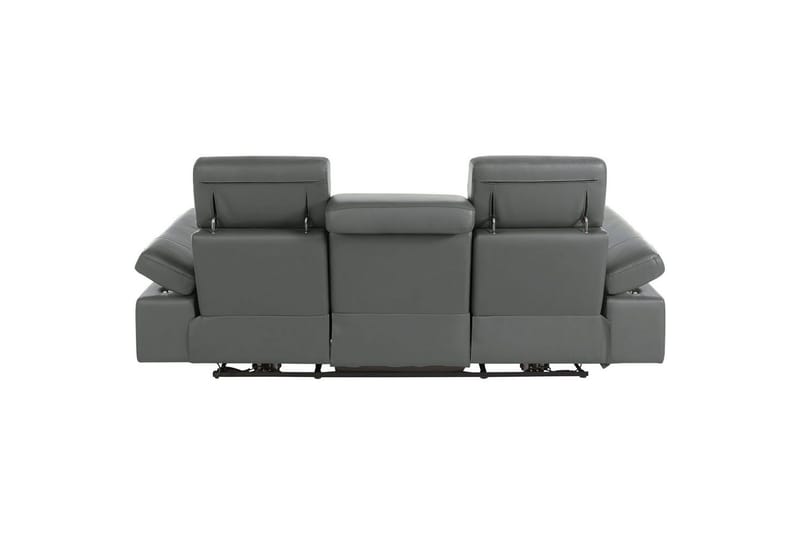 3-sitssoffa Rayland Grå, Läder/PU, Elektrisk vilstol - Grå, Läder/PU, Elektrisk vilstol - Möbler - Soffa - 3 sits soffa