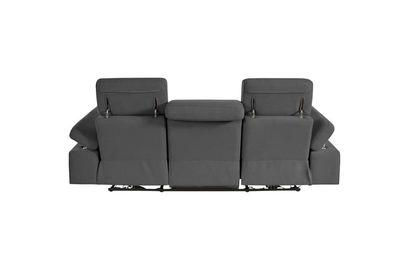 3-sitssoffa Rayland Grå, Sunday tyg, Manuell vilstol - Grå, Sunday tyg, Manuell vilstol - Möbler - Soffa - 3 sits soffa