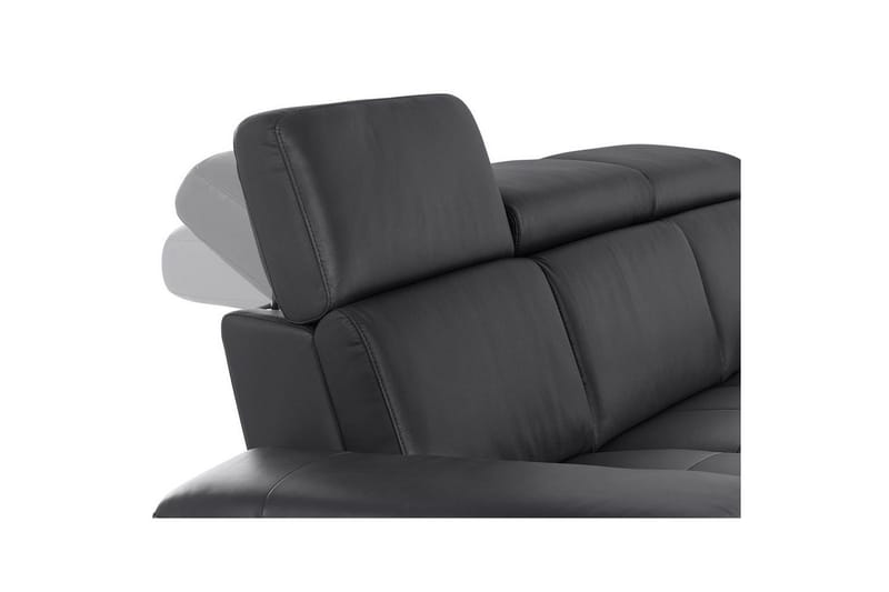 3-sitssoffa Rayland Svart, Läder/PU, Elektrisk vilstol - Svart, Läder/PU, Elektrisk vilstol - Möbler - Soffa - 3 sits soffa