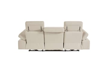 3-sitssoffa Rayland Vit, Sunday tyg, Elektrisk vilstol - Vit, Sunday tyg, Elektrisk vilstol - Möbler - Soffa - 3 sits soffa