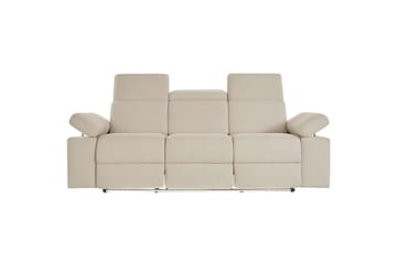 3-sitssoffa Rayland Vit, Sunday tyg, Elektrisk vilstol - Vit, Sunday tyg, Elektrisk vilstol - Möbler - Soffa - 3 sits soffa