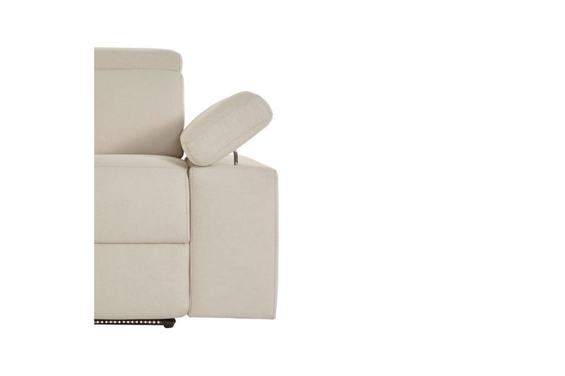 3-sitssoffa Rayland Vit, Sunday tyg, Elektrisk vilstol - Vit, Sunday tyg, Elektrisk vilstol - Möbler - Soffa - Biosoffa & reclinersoffa