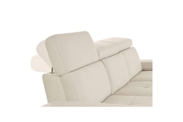 3-sitssoffa Rayland Vit, Sunday tyg, Elektrisk vilstol - Vit, Sunday tyg, Elektrisk vilstol - Möbler - Soffa - 3 sits soffa