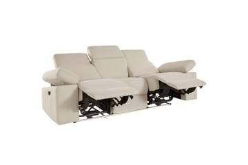 3-sitssoffa Rayland Vit, Sunday tyg, Elektrisk vilstol - Vit, Sunday tyg, Elektrisk vilstol - Möbler - Soffa - 3 sits soffa