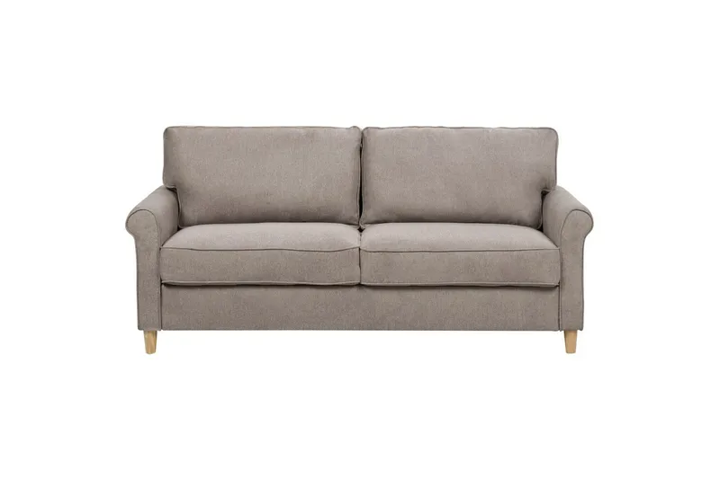 3-sitssoffa Ronneby Brunt, ljust trä - Brunt, ljust trä - Möbler - Soffa - 3 sits soffa