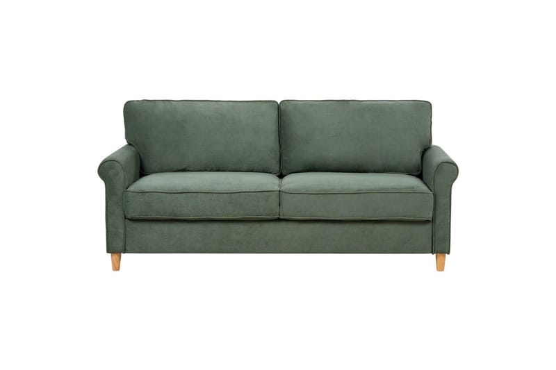 3-sitssoffa Ronneby Grönt, ljust trä - Grönt, ljust trä - Möbler - Soffa - 3 sits soffa