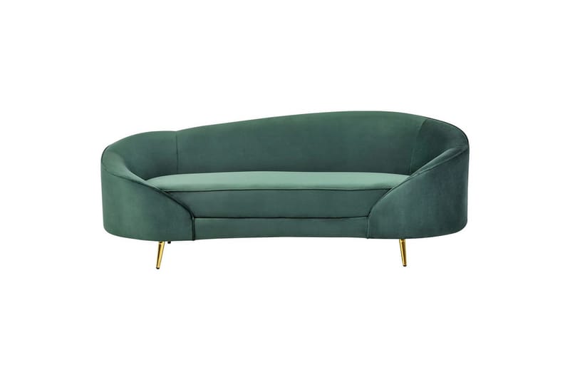 3-sitssoffa Savar Grön, guld - Grön, guld - Möbler - Soffa - 3 sits soffa
