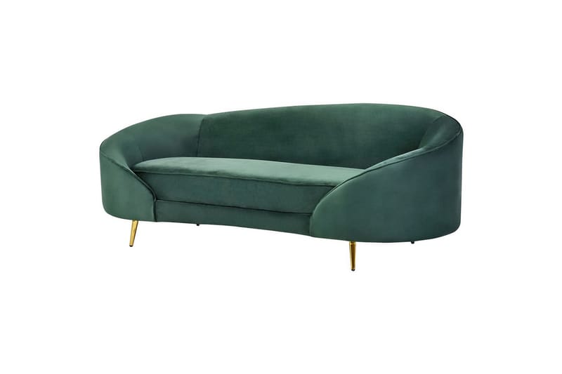 3-sitssoffa Savar Grön, guld - Grön, guld - Möbler - Soffa - 3 sits soffa