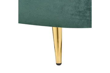 3-sitssoffa Savar Grön, guld - Grön, guld - Möbler - Soffa - Sammetssoffa