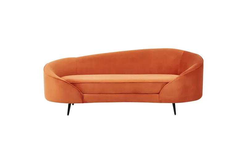 3-sitssoffa Savar Orange, Svart, Orange, Svart