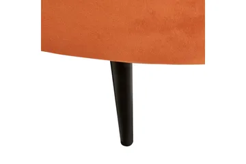 3-sitssoffa Savar Orange, Svart - Orange, Svart - Möbler - Soffa - 3 sits soffa