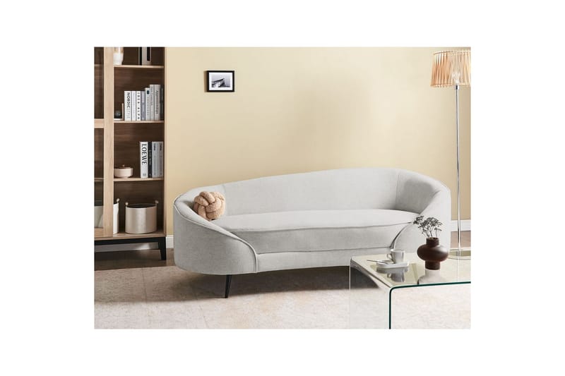 3-sitssoffa Savar Vit, Svart - Vit, Svart - Möbler - Soffa - 3 sits soffa