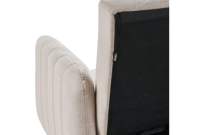 3-sitssoffa Senja Beige, mörkt trä, guld - Beige, mörkt trä, guld - Möbler - Soffa - Bäddsoffa