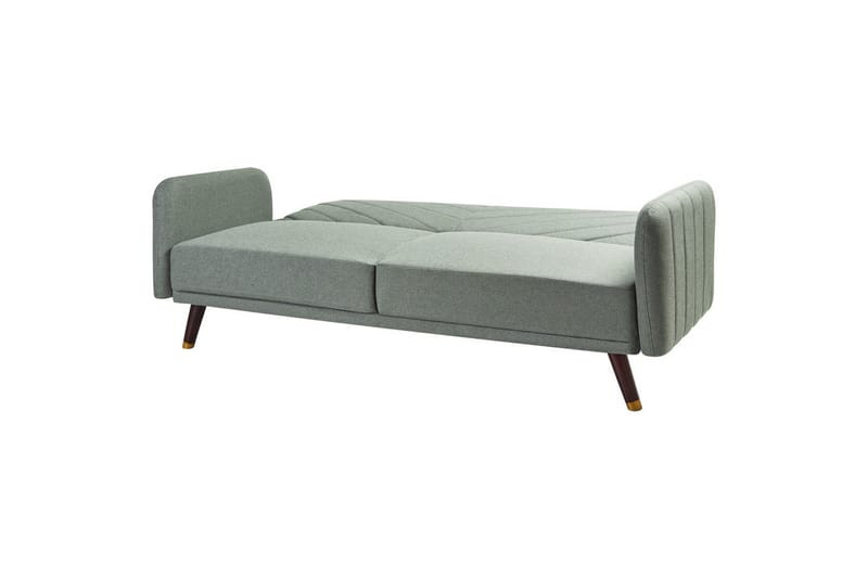 3-sitssoffa Senja Grönt, mörkt trä, guld - Grönt, mörkt trä, guld - Möbler - Soffa - Bäddsoffa