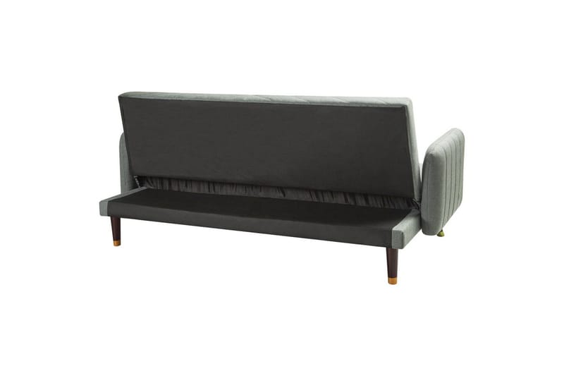 3-sitssoffa Senja Grönt, mörkt trä, guld - Grönt, mörkt trä, guld - Möbler - Soffa - Bäddsoffa