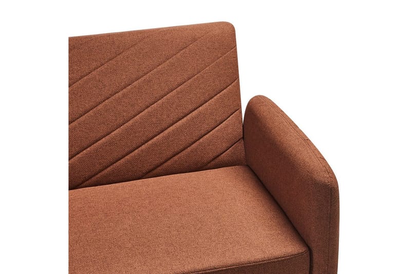 3-sitssoffa Senja Orange, mörkt trä, guld - Orange, mörkt trä, guld - Möbler - Soffa - Bäddsoffa