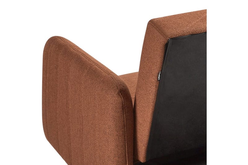 3-sitssoffa Senja Orange, mörkt trä, guld - Orange, mörkt trä, guld - Möbler - Soffa - Bäddsoffa